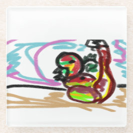 Snake-liefde Glazen Onderzetter