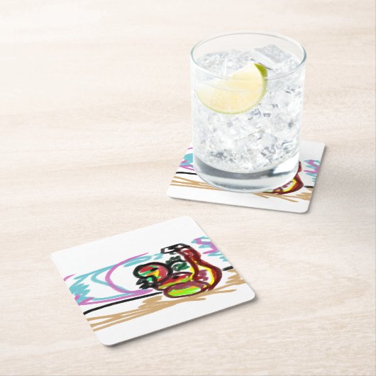 Snake-liefde Kartonnen Onderzetters (Insitu)