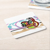 Snake-liefde Kartonnen Onderzetters (Schuin)