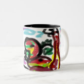 Snake-liefde Tweekleurige Koffiemok (Voorkant rechts)