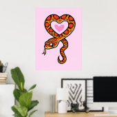Snake Love Poster (Thuiskantoor)
