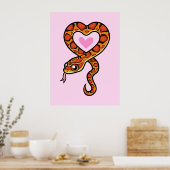 Snake Love Poster (Keuken)