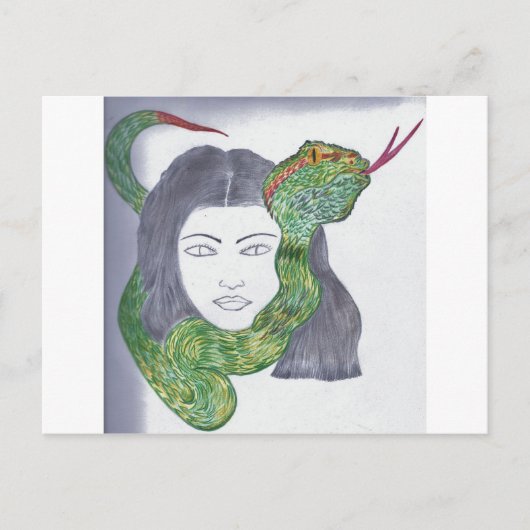 Snake Love Producten Briefkaart (Voorkant)