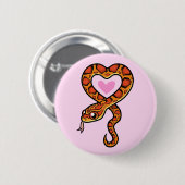 Snake Love Ronde Button 5,7 Cm (Voorkant /achterkant)