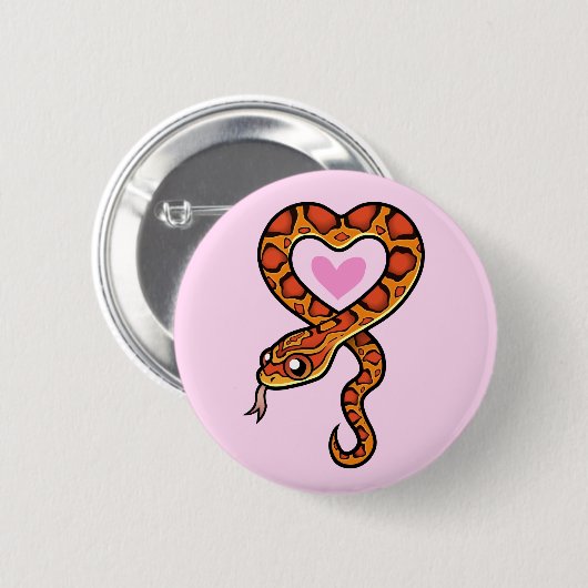 Snake Love Ronde Button 5,7 Cm (Voorkant /achterkant)