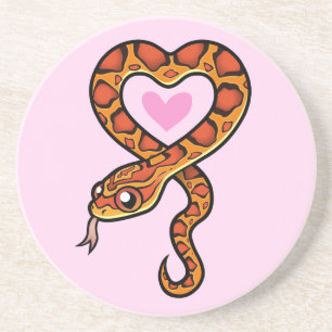 Snake Love Zandsteen Onderzetter