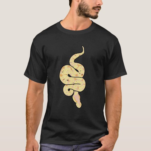 Snake Lover Reptile Banana Ball Python Funny Noodl T-shirt (Voorkant)