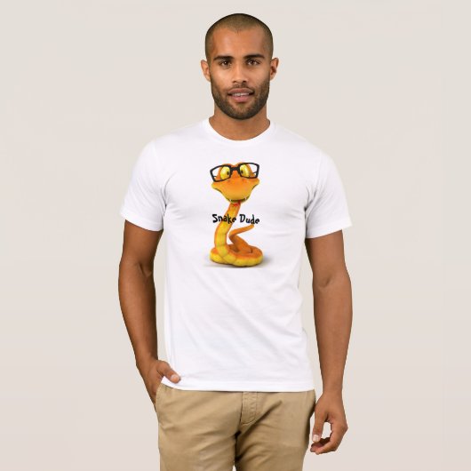 Snake Man | Chinees ijzersenteken T-shirt (Voorkant volledig)