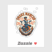 Snake Mancer Mystic Cobra Fantasy Art Design Sticker (Vel)