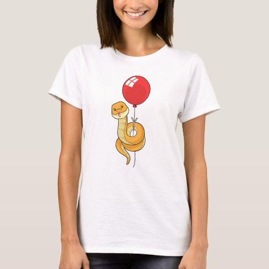 Snake met ballon t-shirt (Voorkant)
