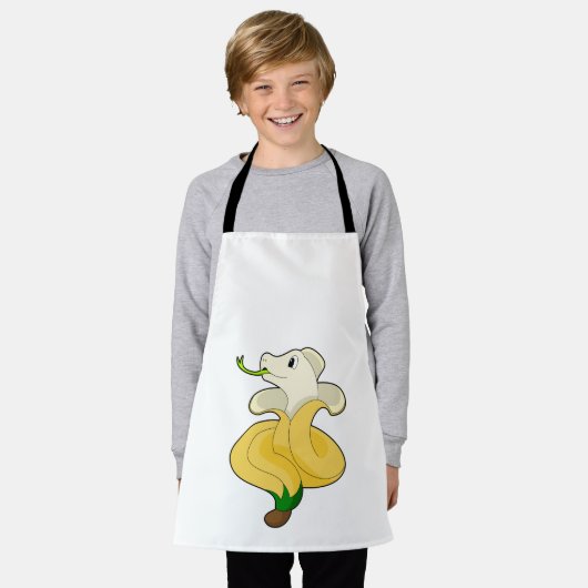 Snake met Banana Schort (Gedragen)