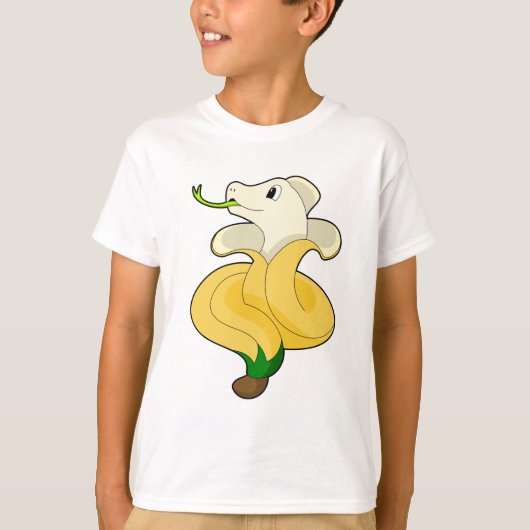 Snake met Banana T-shirt (Voorkant)