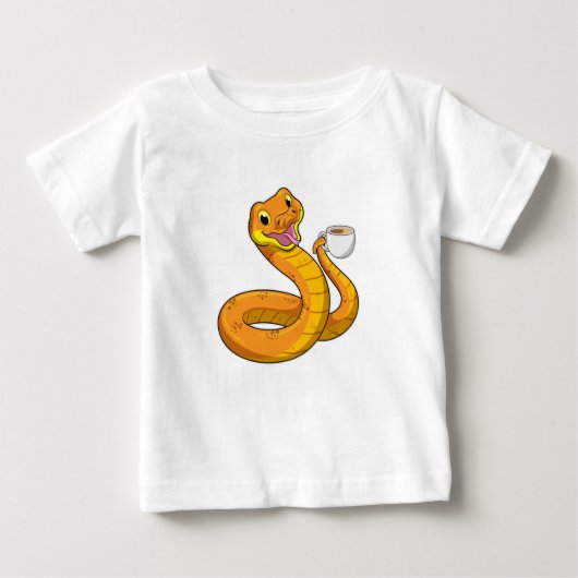Snake met beker koffie (Voorkant)