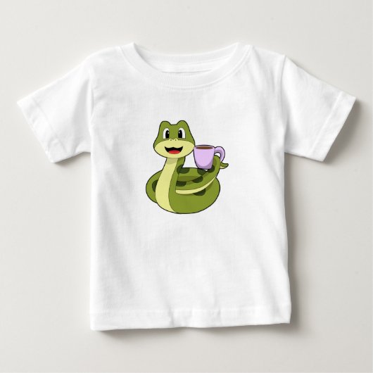 Snake met beker koffie (Voorkant)