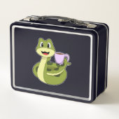 Snake met beker koffie (Achterkant)