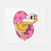 Snake met eieren fleece deken (Voorkant (Horizontaal))