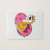 Snake met eieren legpuzzel (Horizontaal)