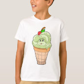 Snake met ijscrème en Cherry T-shirt (Voorkant)
