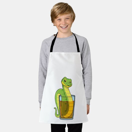 Snake met Juice Schort (Gedragen)