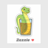 Snake met Juice Sticker (Vel)