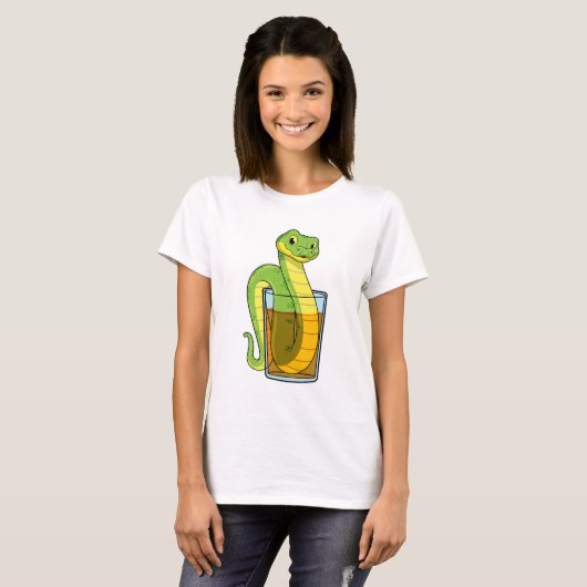 Snake met Juice T-shirt (Voorkant volledig)