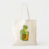 Snake met Juice Tote Bag (Voorkant)