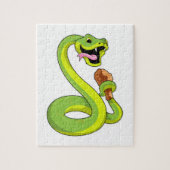 Snake met kip legpuzzel (Verticaal)
