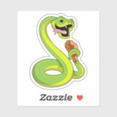 Snake met kip sticker (Vel)