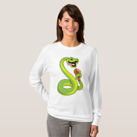 Snake met kip t-shirt (Voorkant volledig)