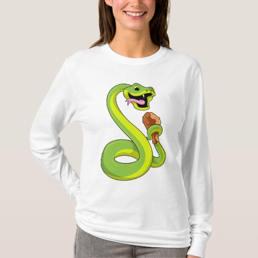 Snake met kip t-shirt (Voorkant)