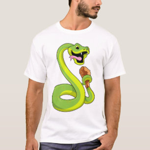 Snake met kip t-shirt