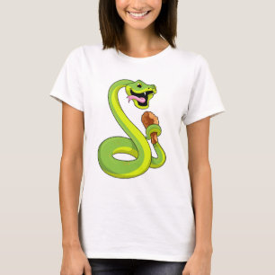 Snake met kip t-shirt