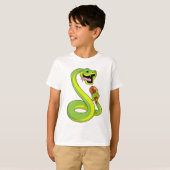 Snake met kip t-shirt (Voorkant volledig)