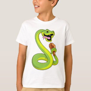 Snake met kip t-shirt