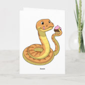 Snake met Muffin Kaart (Achterkant)