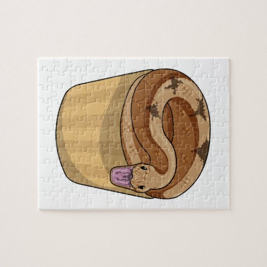 Snake met Muffin Legpuzzel (Horizontaal)