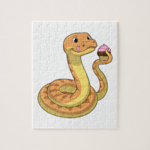 Snake met Muffin Legpuzzel