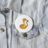 Snake met Muffin Ronde Button 7,6 Cm (In situ)