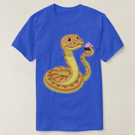 Snake met Muffin T-shirt (Design voorkant)