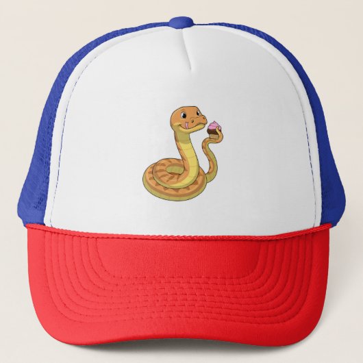 Snake met Muffin Trucker Pet (Voorkant)