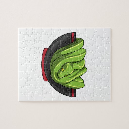 Snake met Ramen Bowl Legpuzzel (Horizontaal)