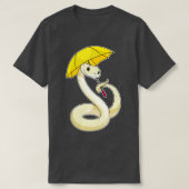 Snake met Umbrella T-shirt (Design voorkant)