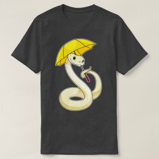 Snake met Umbrella T-shirt (Design voorkant)