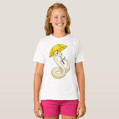 Snake met Umbrella T-shirt (Voorkant volledig)