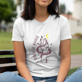 Snake Moon & Hand Mystieke Touch van Magick Tri-Blend Shirt
