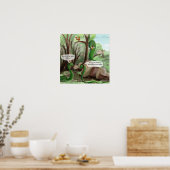 Snake & Mouse Funny Poster (Keuken)