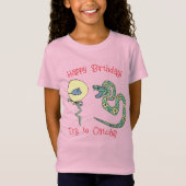 Snake@Mouse print kinder t-shirt Happy Birthday (Voorkant)