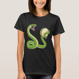 Snake muzikant Tambourine muziek T-shirt
