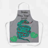 Snake Nieuwjaar 2025! Volledige Bedrukking Schort (Voorkant)