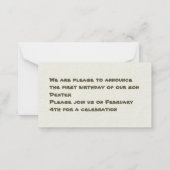 Snake Notitiekaartje (Achterkant)